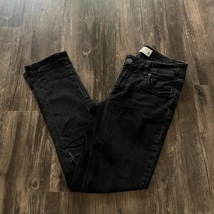 Garage Black Skinny Ripped Jeans Size 0